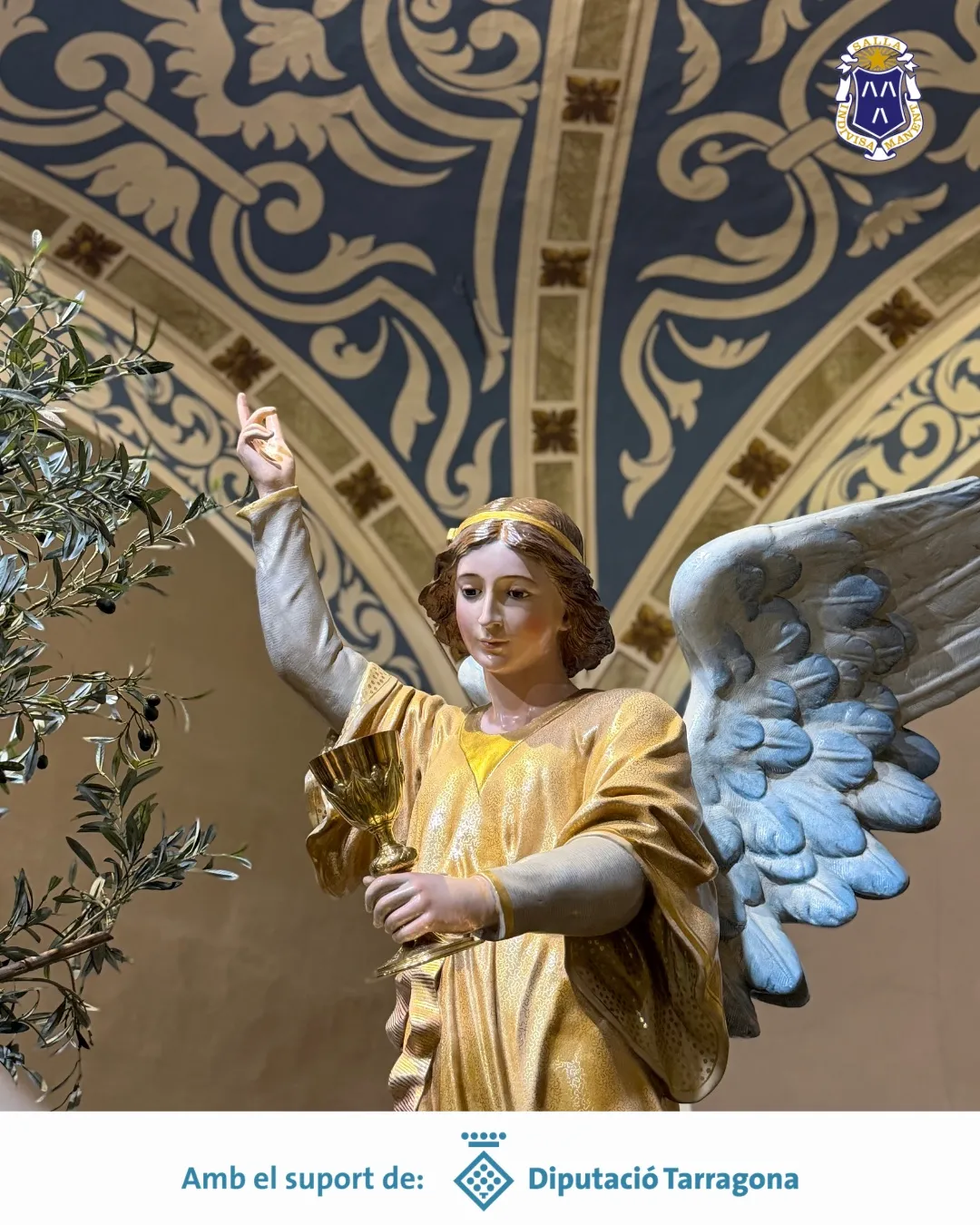 L'àngel del misteri Vetlleu i pregueu amb el calze, després de la restauració
